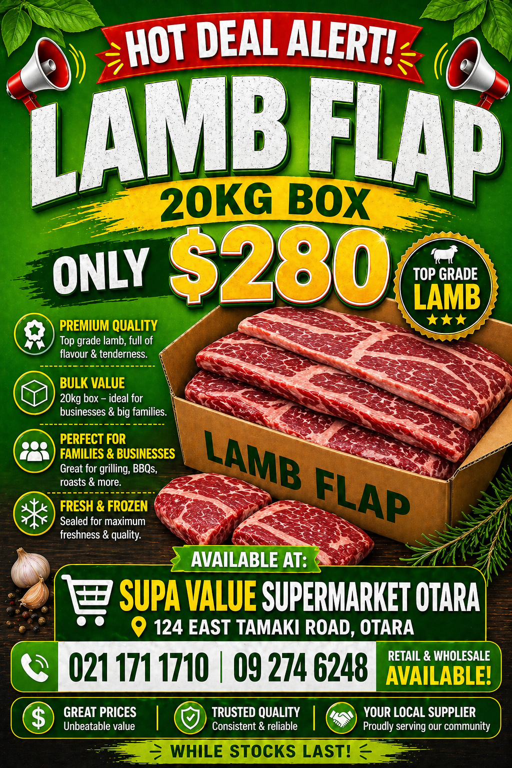 LAMB FLAP 20kg BOX