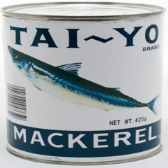 TAI`YO MACKEREL TIN FISH 190G