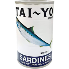 TAI`YO SARDINES TIN FISH 425G