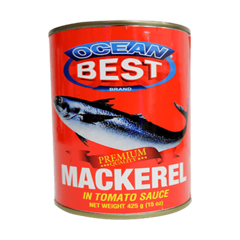 OCEAN BEST MACKEREL 425G TIN FISH IN TOMATO