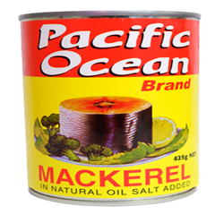 PACIFIC OCEAN MACKEREL 425G TIN FISH IN OIL