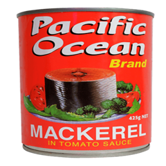 PACIFIC OCEAN MACKEREL 425G TIN FISH IN TOMATO