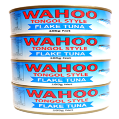 WAHOO TUNA FLAKE  VALUE PACK (4X185G)