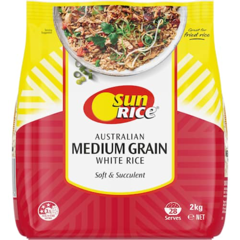 SUN RICE MEDIUM GRAIN RICE 2KG