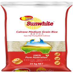 SUN RICE MEDIUM GRAIN RICE 25KG